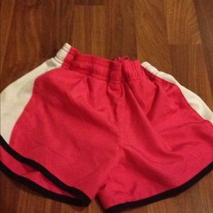 Pink workout shorts